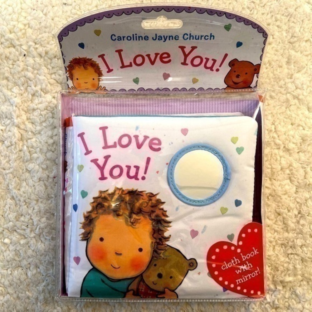 Scholastic "I Love You!" Cloth Baby Book with Mirror